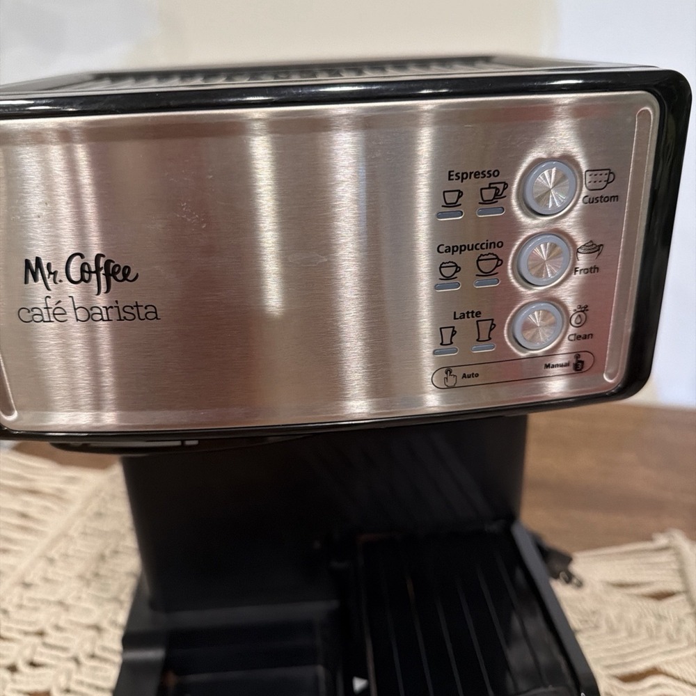 Mr. Coffee Café Barista 1040W Coffee Maker Stainless Steel Main Unit Only Works - Picture 4 of 9